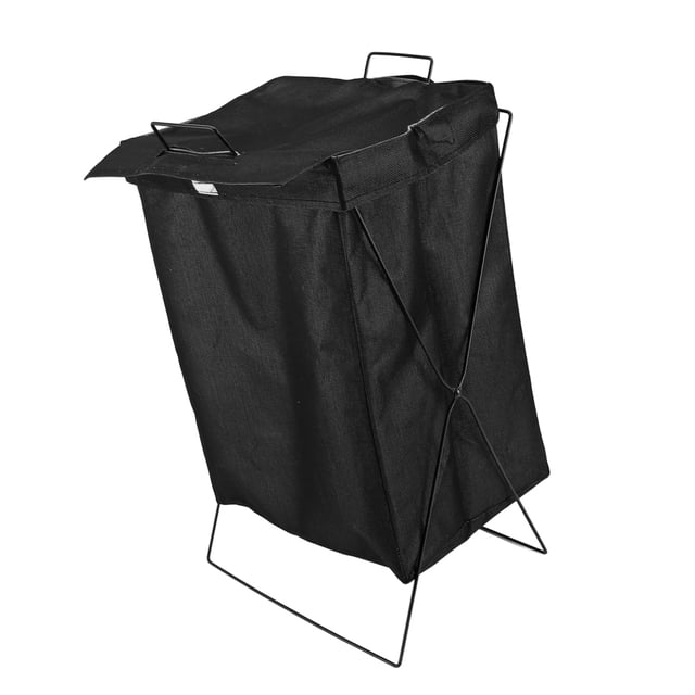 Laundry Basket With Reinforced Iron Frame, Foldable Design, Standing Tall Rectangle, Ample Capacity, Dirty Clothes Organizer For Household Items, Towels, And Toys