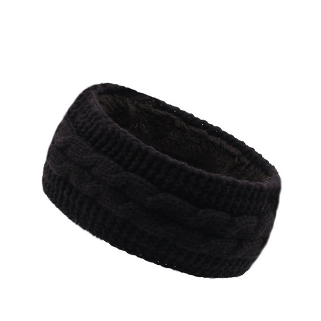 Bandeau Tricoté d'Hiver pour Femmes, Accessoire de Sport Extensible et Doux