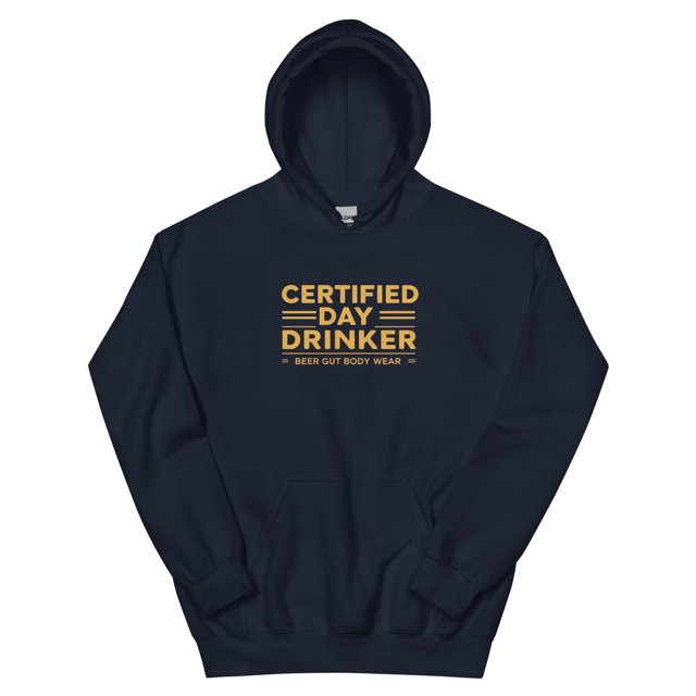 Chandail à Capuchon Unisexe Certifié Day Drinker 3