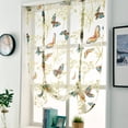 thumbnail image 5 of Agiferg Rod Lift Kitchen And Bathroom Window Curtains, Butterfly Flower Sheer Curtains, 5 of 5
