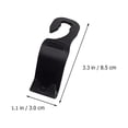 thumbnail image 2 of 4pcs Car Back Seat Storage Hook Vehicle Back Seat Headrest Hooks for Coats, 2 of 5