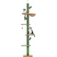 thumbnail image 2 of Floor to Ceiling Cat Tree  Tall Cat Tower Inches Adjustable  Cactus Cat Tree with Extra Thick Scratching Posts  Replaceable Hammock and Soft Perch for Indoor Cats, 2 of 6
