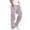 Grey, variant on Pants for Men Solid Casual Multiple Pockets Outdoor Straight Type Fitness Pants Cargo Pants Trousers