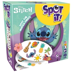 Spot It! Disney Stitch Edition – Fast-Paced Matching & Observation Game – Box with Collector’s Tin, by Asmodee / Zygomatic
