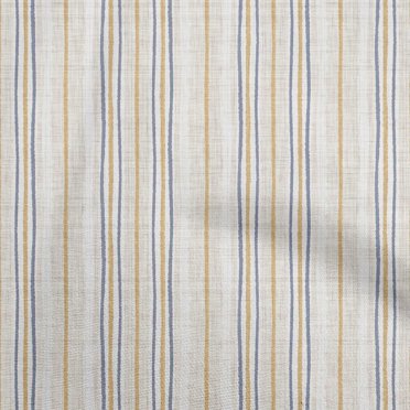 oneOone Cotton Silk Light Beige Fabric Stripes Diy Clothing Quilting Fabric Print Fabric By Yard 42 Inch Wide