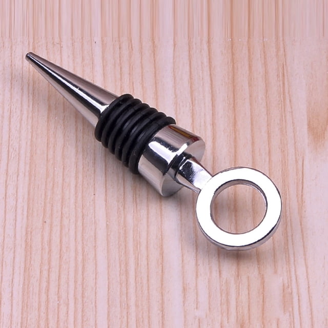 TIMIFIS Bottle Stopper Alloy Wine Bottle Stopper Metal Clear Rhinestones Kitchen Appliances