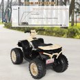 thumbnail image 4 of Costway 12V Kids 4-Wheeler ATV Quad Ride On Car w/ LED Light & Music Yellow, 4 of 10