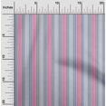 thumbnail image 1 of oneOone Viscose Chiffon Fabric Multicolor Stripe Print Sewing Fabric BTY 42 Inch Wide, 1 of 1