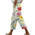 thumbnail image 2 of LSLJS Cadeaux pour Maman Pantalon Harlan Décontracté pour Femmes avec Cordon de Serrage Poches à Lacets Pantalon Court Imprimé Mode Pantalon de Travail pour Femmes, 2 of 5