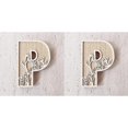 thumbnail image 1 of 5 Inch Wooden Letters for Wall Decoration – for 's Room Craft Projects Name Signs Weddings and Home ,2 Pack, 1 of 6