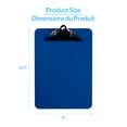 thumbnail image 2 of Davis Group Plastic Clipboard, Spring Clip, Blue, 6 pack, 2 of 3