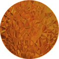 thumbnail image 1 of Ahgly Company Tapis Rond Lavable en Machine Intérieur Transitionnel Orange Néon, 4 Pieds Rond, 1 of 7