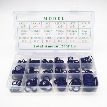 265 Pcs Joint Torique Universel pour Voiture Joint en Caoutchouc pour Pipeline de Climatisation