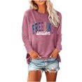 thumbnail image 1 of Birdeem Women's Round- Neck Christmas Printing Recreational Long Sleeve Tops, 1 of 1