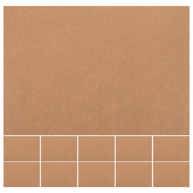 50pcs Cardboard Sheets Crafts Chipboard Craft Scrapbooking Packaging Sheets Chip Board for DIY Projects Office Organization