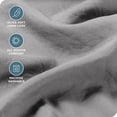 thumbnail image 2 of Bare Home Washed Sheet Set - Premium 1800 Collection - Deep Pocket - 4 Piece - King, Frost Gray, 2 of 6