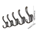 thumbnail image 3 of Chmadoxn Shoe Rack for Closet, 5 Sets Of Non Perforated Clothes Hooks For Entering The Wardrobe Clothes Hooks For Hanging The Wall And Coat Hooks For Hanging The Wall Plastics Multi functional hook, 3 of 6