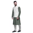 thumbnail image 2 of Atasi Ensemble Kurta Pyjama Indien pour Hommes, Veste Imprimée Classique Décontractée, 2 of 5