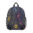 thumbnail image 2 of Bright Floral Students Backpack - Vintage Tropical Flower and Leaves Pattern with Durable Construction, Comfortable Dual Shoulder Support for School Use, 2 of 6