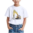 thumbnail image 1 of WRKEKC T-Shirts d'Été pour Garçons, T-Shirts Décontractés pour Garçons, T-Shirts Polyvalents Décontractés à Manches Courtes pour Enfants avec Motif Imprimé et Col Rond, 1 of 5