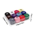 thumbnail image 2 of Sales Today Clearance! Lace Stitch Thread Set, 10-16 Colors Artificial Silk Embroidery Thread Box, Hand-Stitched Thread for DIY Crafts, Embroidery, and Sewing Projects Deals of The Day Clearance!, 2 of 8