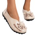 thumbnail image 2 of B91xZ Chaussures Mocassins à Enfiler pour Femmes Habillées Confortables Ballerines Chaussures Plates de Travail Ballerines Bout Rond Chaussures Habillées, Or 7, 2 of 5