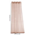 thumbnail image 3 of Aufmer 2 Pcs Rideau Moustiquaire Imperméable pour Fenêtre Extérieure, Store Transparent en Polyester pour Terrasse/pavillon, 83.85x51.96 Po avec Système de Suspension en Métal, 3 of 6