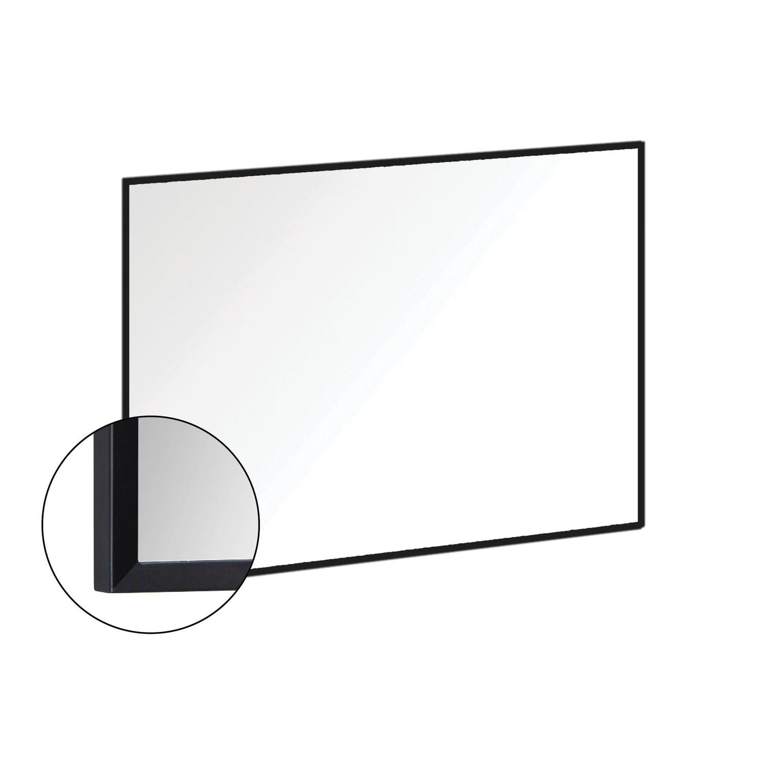 Miroir rectangulaire de salle de bain d'akuaplus® en aluminium, 34 po x 28 po