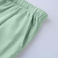 thumbnail image 4 of Linen Pants Men Casual Drawstring Elastic Waist Wide Leg Pants for Summer Beach Loose Trousers with Pockets, 4 of 5