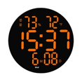 thumbnail image 2 of Wall Clock USB Powered Clock Digital Clock for Living Clock home Decoration Room Orange, 2 of 8
