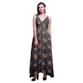 thumbnail image 1 of Bimba Floral Ladies Long Floral PrintDress Spaghetti Strap V Neck Maxi Beach Wear-Large, 1 of 5