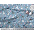 thumbnail image 2 of Soimoi Cotton Duck Fabric Heart,Footprint & Cat Animal Printed Fabric 1 Yard 56 Inch Wide, 2 of 3