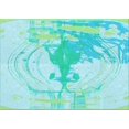 thumbnail image 1 of Ahgly Company Machine Washable Indoor Rectangle Transitional Turquoise Green Area Rugs, 2' x 3', 1 of 7