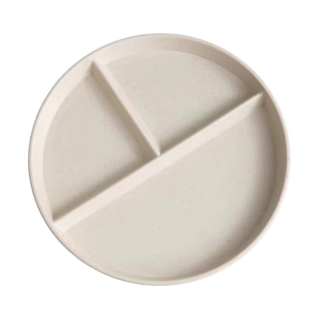 Bovemsi 50 % de Rabais Clair! Vaisselle Assiettes en Blé pour Adultes Ensemble de Vaisselle Réutilisable Enfants Assiette Compartimentée Bariatrique Plastique Salade Plateau à Lunch Micro-Ondes et Lave-Vaisselle