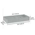 thumbnail image 3 of Outsunny 6x3x1ft Galvanized Raised Garden Bed, Open Bottom, Silver, 3 of 10
