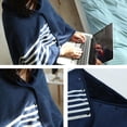 thumbnail image 4 of Lady Multifunction Doublelayer Tartan Plaid Blanket Scarf Wrap Shawl Winter Warm HU2463, 4 of 5