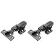 thumbnail image 1 of Shisuyan Stainless Steel Drawer Cabinet Hinges Black 2Pcs 4.7x2.2in, 1 of 8