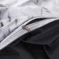 thumbnail image 4 of Maplenight Premium 3-Piece Twin Bedding Set, Sheet Set, Cooling Bed Sheets for Hot Sleepers - Soft Polyester, Stylish Two-Sided Design, Machine Washable & Fade-Resistant Gray, 4 of 6