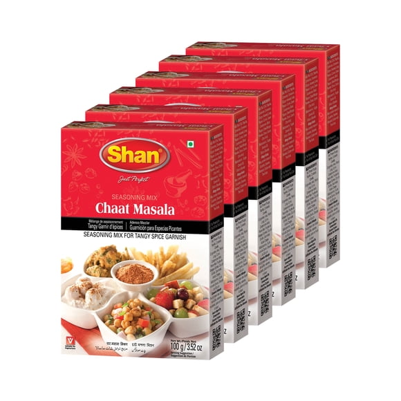 Shan Chat Masala, 100 Gram (Pack of 6)
