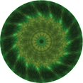 thumbnail image 1 of Ahgly Tapis Rond Lavable en Machine Intérieur Transitionnel Vert Forêt Foncé, 3 Pieds Rond, 1 of 7