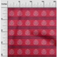 thumbnail image 1 of oneOone Cotton Flex Fabric Leaves & Lotus Block Printed Craft Fabric BTY 40 Inch Wide, 1 of 4