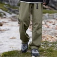 thumbnail image 1 of RXIRUCGD Quick Drying Hiking Pants With Breathable Workwear On The Outside For Men, Green, Size: M, 1 of 7