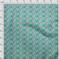 thumbnail image 4 of oneOone Cotton Poplin Green Fabric Abstract Craft Projects Decor Fabric Printed By The Yard 56 Inch Wide, 4 of 4