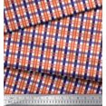 thumbnail image 3 of Soimoi Satin Silk Fabric Gingham Check Decor Fabric Printed Yard 42 Inch Wide, 3 of 3