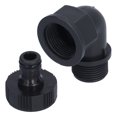 thumbnail image 1 of Hose Adapter, Hose Connector Adaptable Lightweight With Nipple Connector For Garden For Courtyard G1 Directional Elbow Female And Male Thread + Nipple, 1 of 8