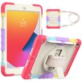 thumbnail image 1 of [Full-Body] Shock-Proof Case for Kids with [Screen Protector] [370 Rotating Hand Strap] &Stand [Pen Holder] for iPad 6 / Air2 （Red）, 1 of 4