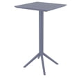 thumbnail image 1 of Sky Table de Bar Carré Pliant de 24 Pouces, Fini Gris Foncé, 1 of 8