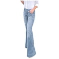 thumbnail image 1 of Ketyyh-chn99 Plus Size Jeans Women High Rise Skinny Jeans y2k Bootcut Mid-Rise Stretch Jeans Light blue,M, 1 of 4