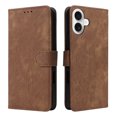 thumbnail image 4 of PANDACO Brown Suede Wallet Case for iPhone 16, 4 of 5