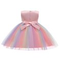 thumbnail image 2 of Kids Formal Dress  Collar Sleeveless One-Piece Sundress, 2 of 5